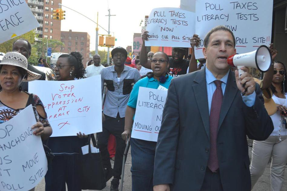 LeFrak City voters decry move of poll