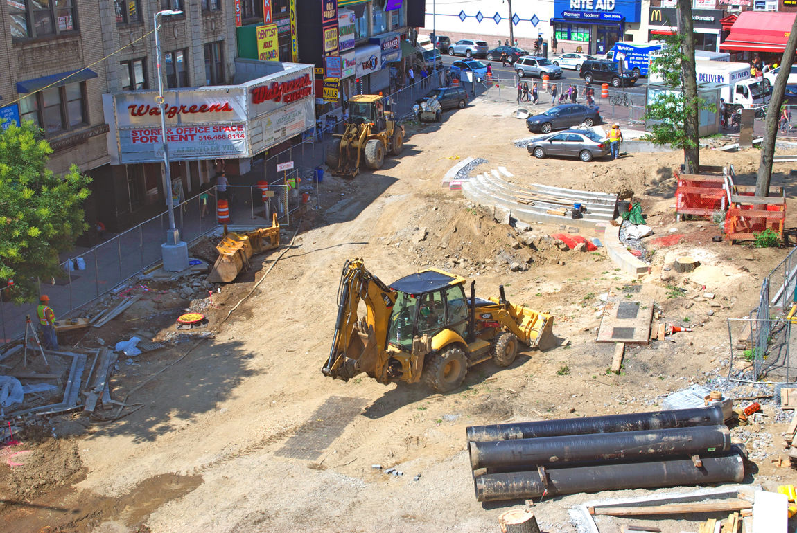 Plaza taking shape in Corona