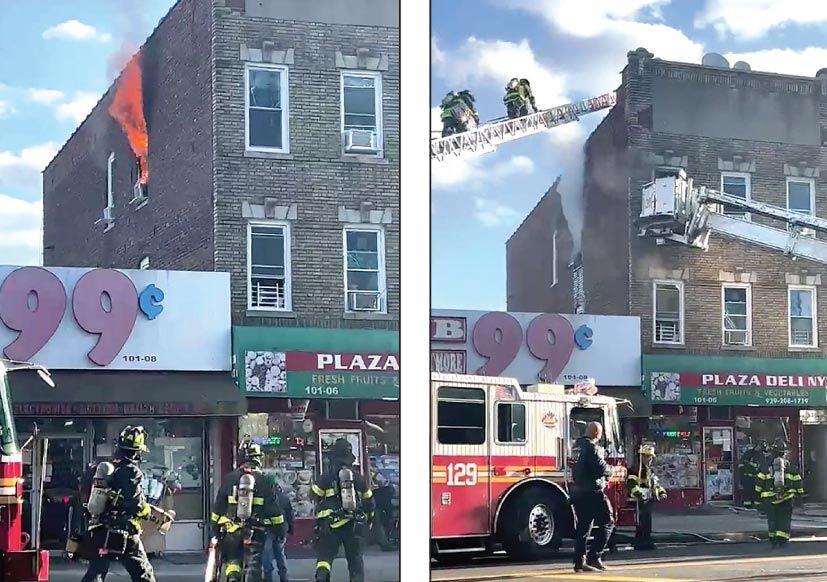 17 people displaced due to Corona blaze