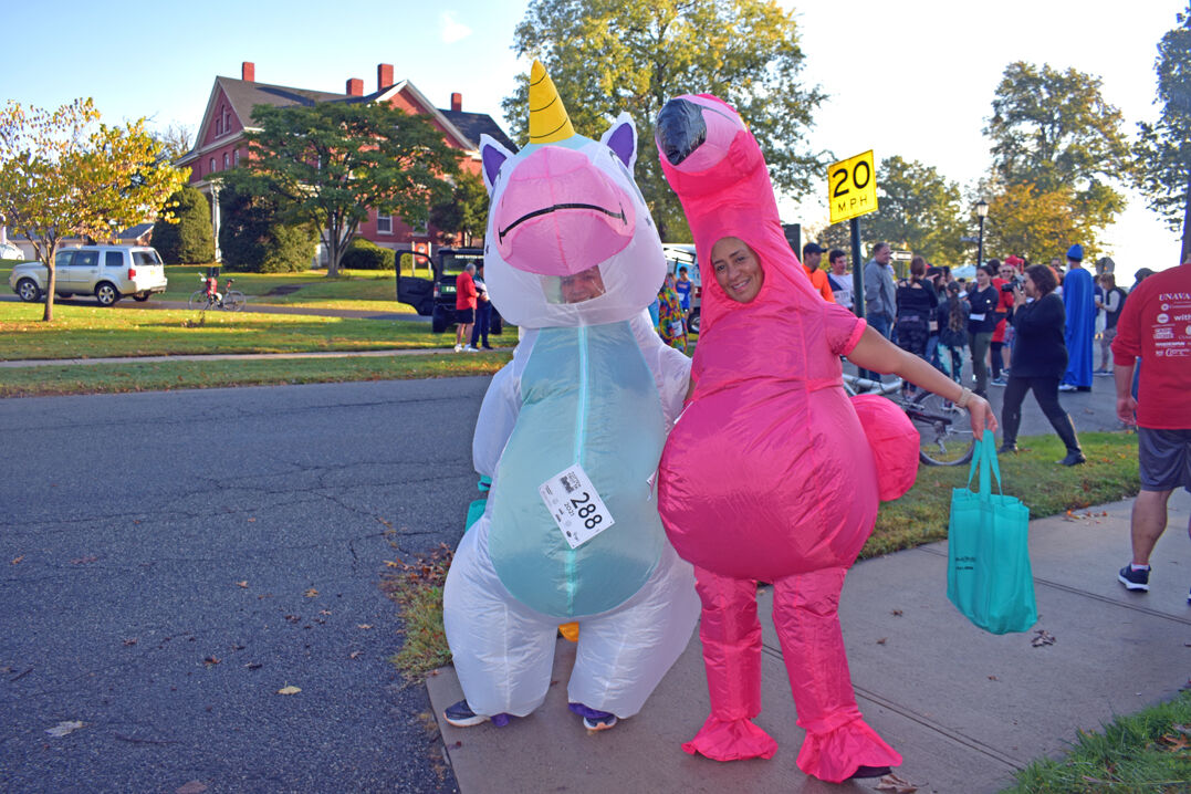 Trotting through Fort Totten on Halloween