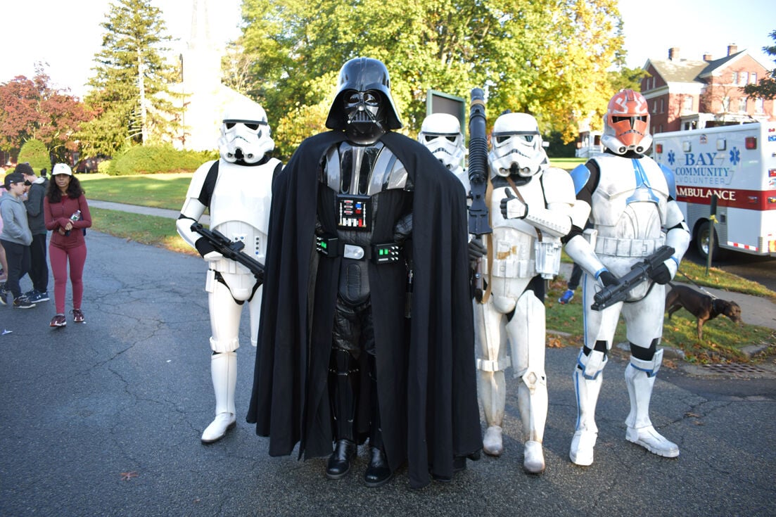 Trotting through Fort Totten on Halloween