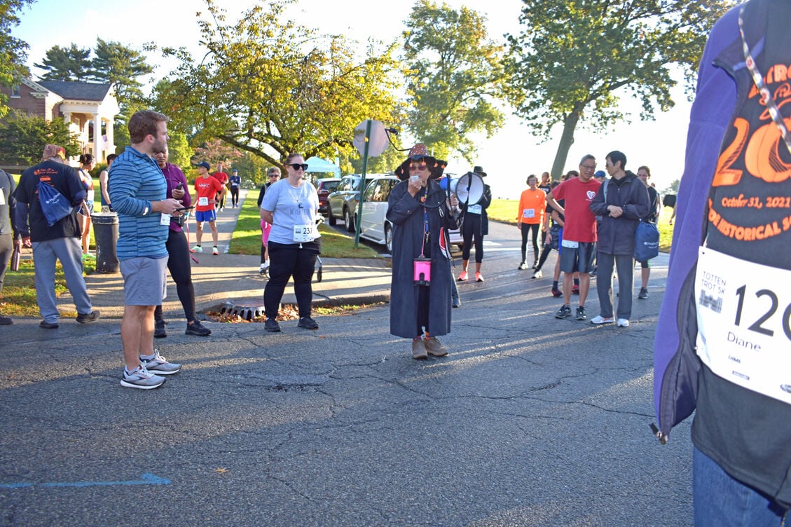 Trotting through Fort Totten on Halloween