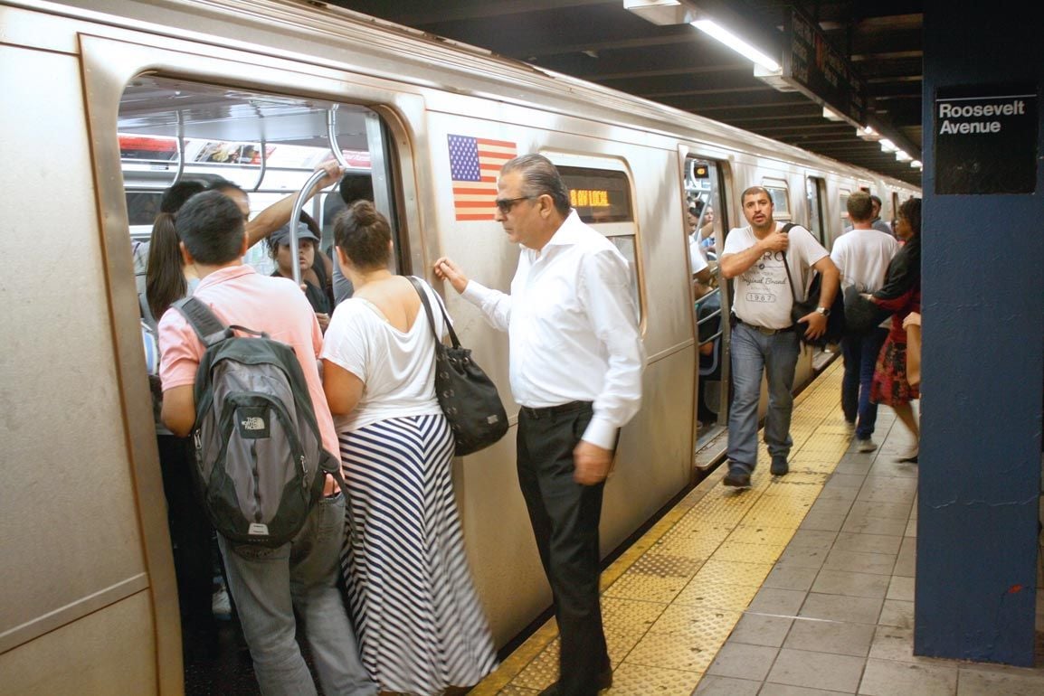 Main Street bound 7 train running with delays causing headaches to