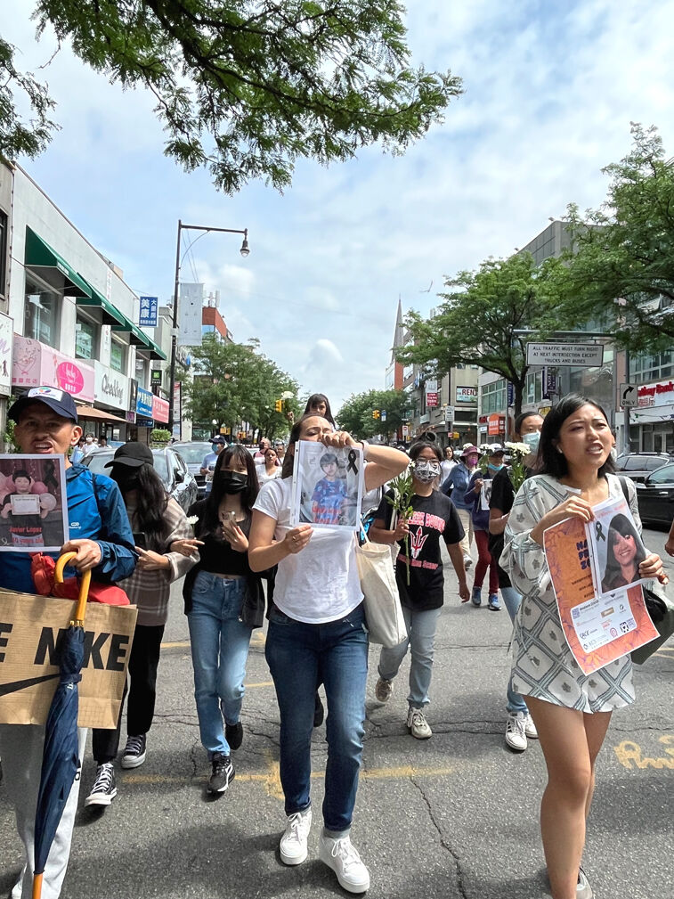 Flushing marches against gun violence