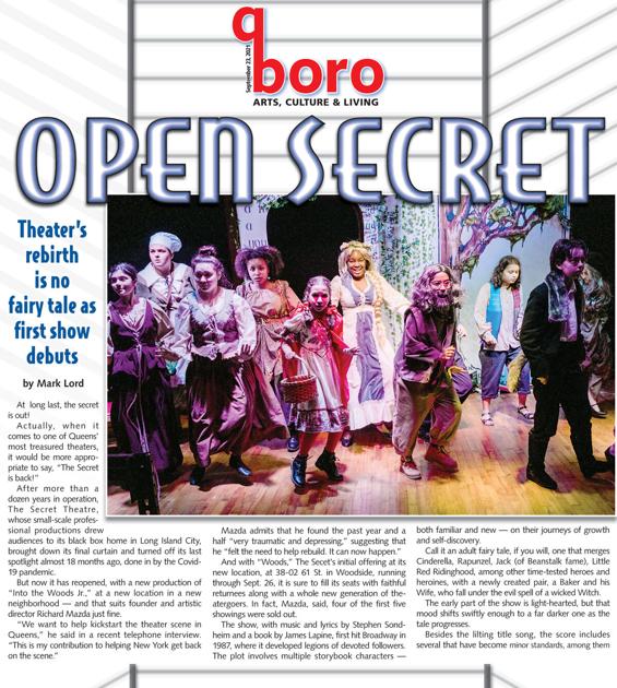 The Secret goes ‘Into the Woods,’ and into Woodside | qboro: Arts, Tradition & Residing