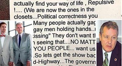 Hate mail sent to gay Council members 1