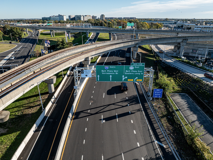 HOV lanes open on the Van Wyck