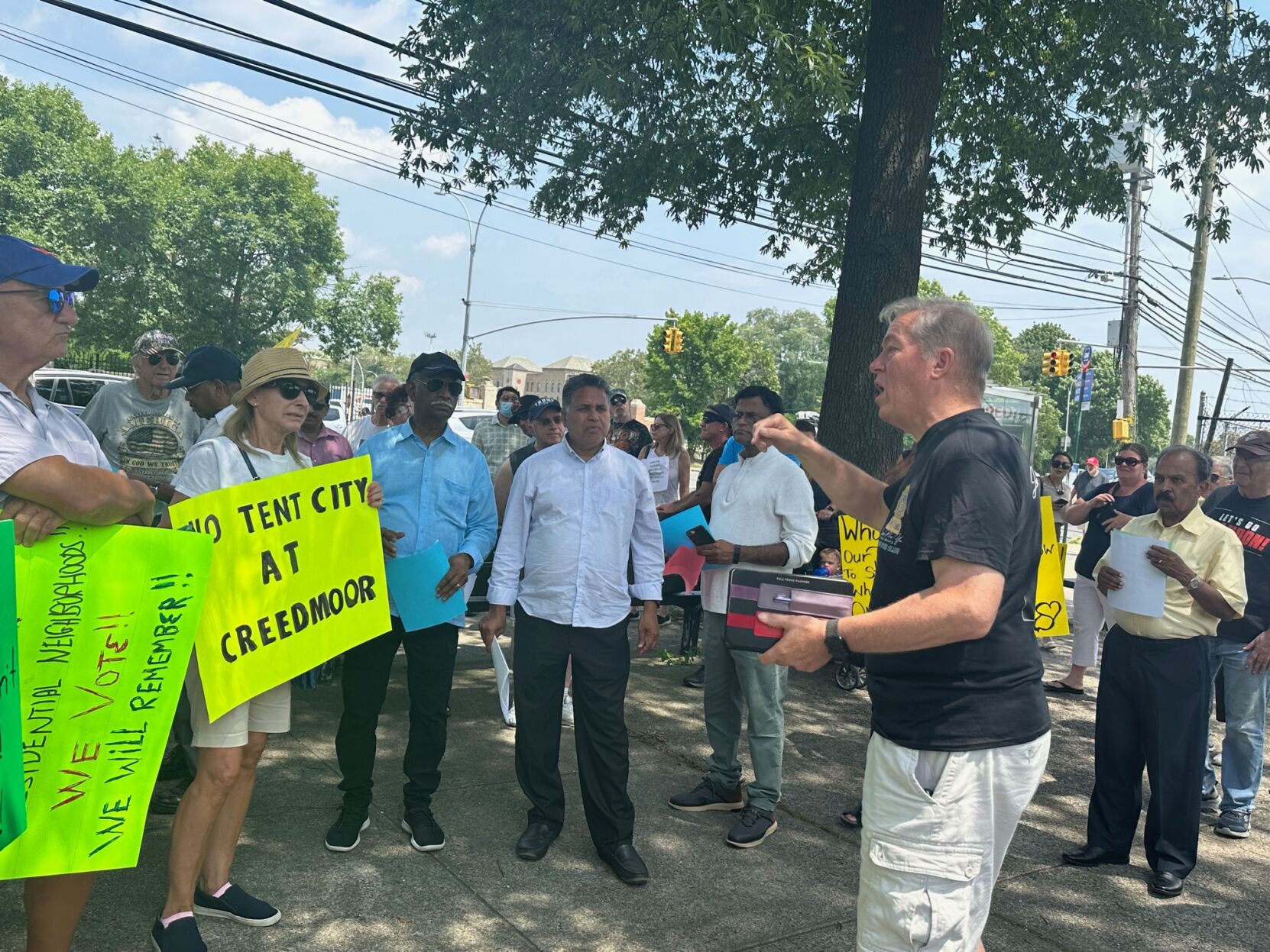 Creedmoor migrant protests get heated - Vimarsana News