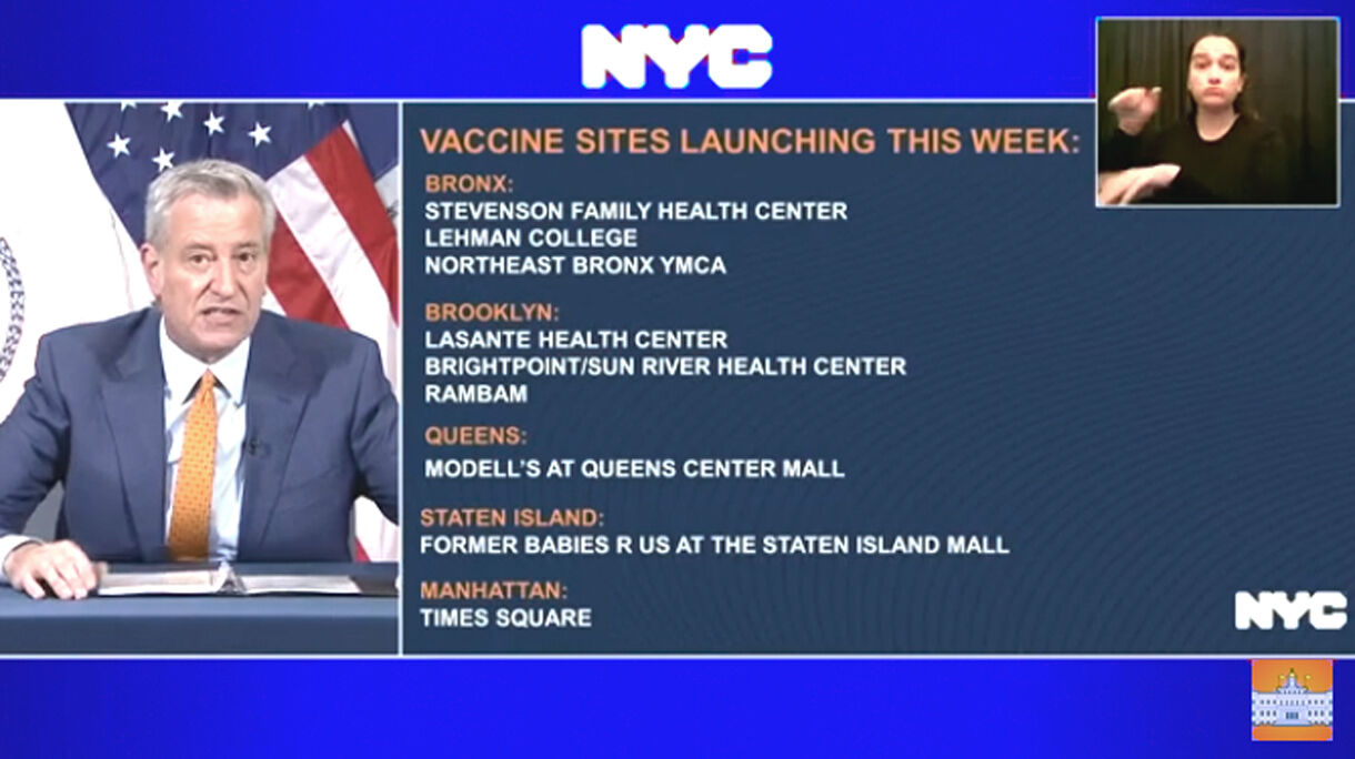 Queens Center now is vaccine location 