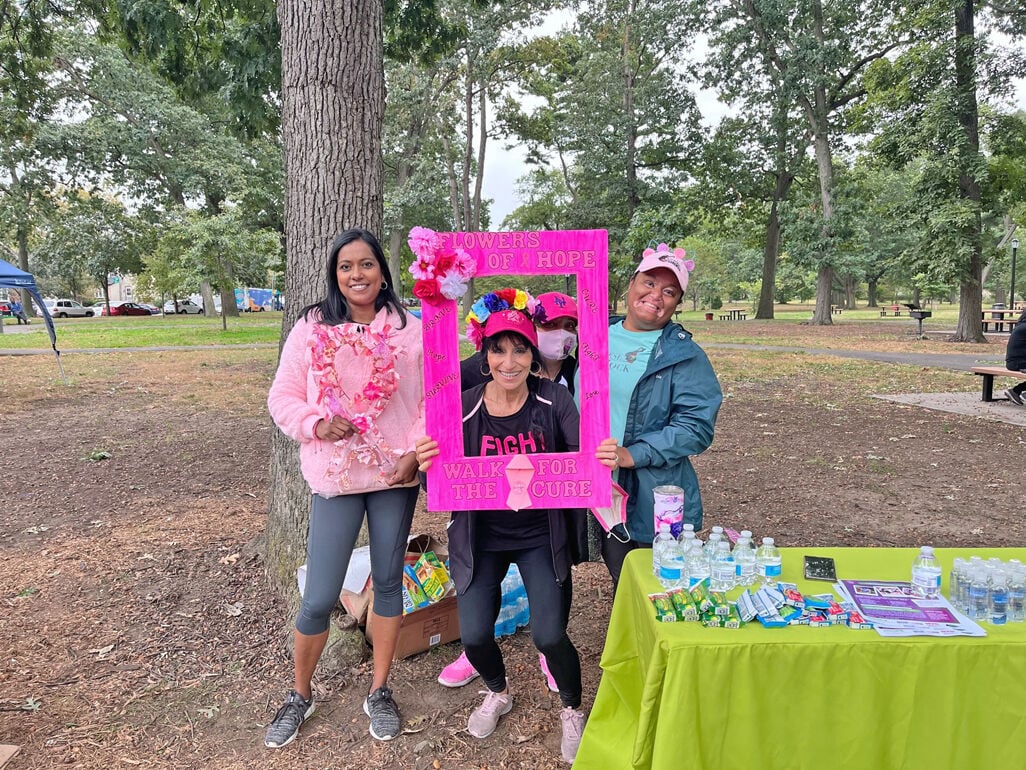 Breast cancer walk has turnout of 400