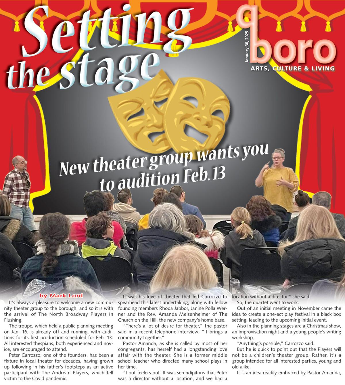 Trouper New theater troupe invites you to hit the stage | | qchron.com