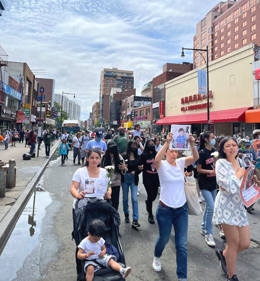 Flushing marches against gun violence