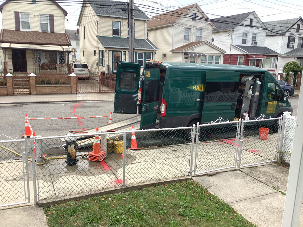 Gas main upgrades in Queens Village