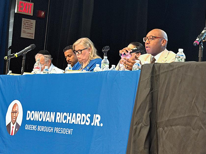 Borough president touts investments