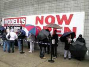 Modell's Sporting Goods Opens - The Wave