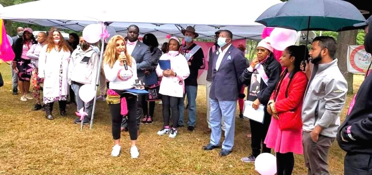 Breast cancer walk has turnout of 400