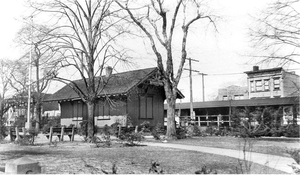 The LIRR’s Morris Park Station, at grade on Atlantic