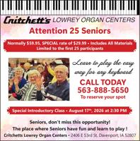 CRITCHETT MUSIC INC. - Ad from 2026-08-11