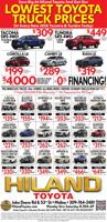HILAND TOYOTA - Ad from 2026-08-01