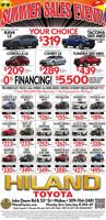 HILAND TOYOTA - Ad from 2026-06-06