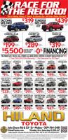 HILAND TOYOTA - Ad from 2026-05-23