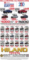 HILAND TOYOTA - Ad from 2026-07-18