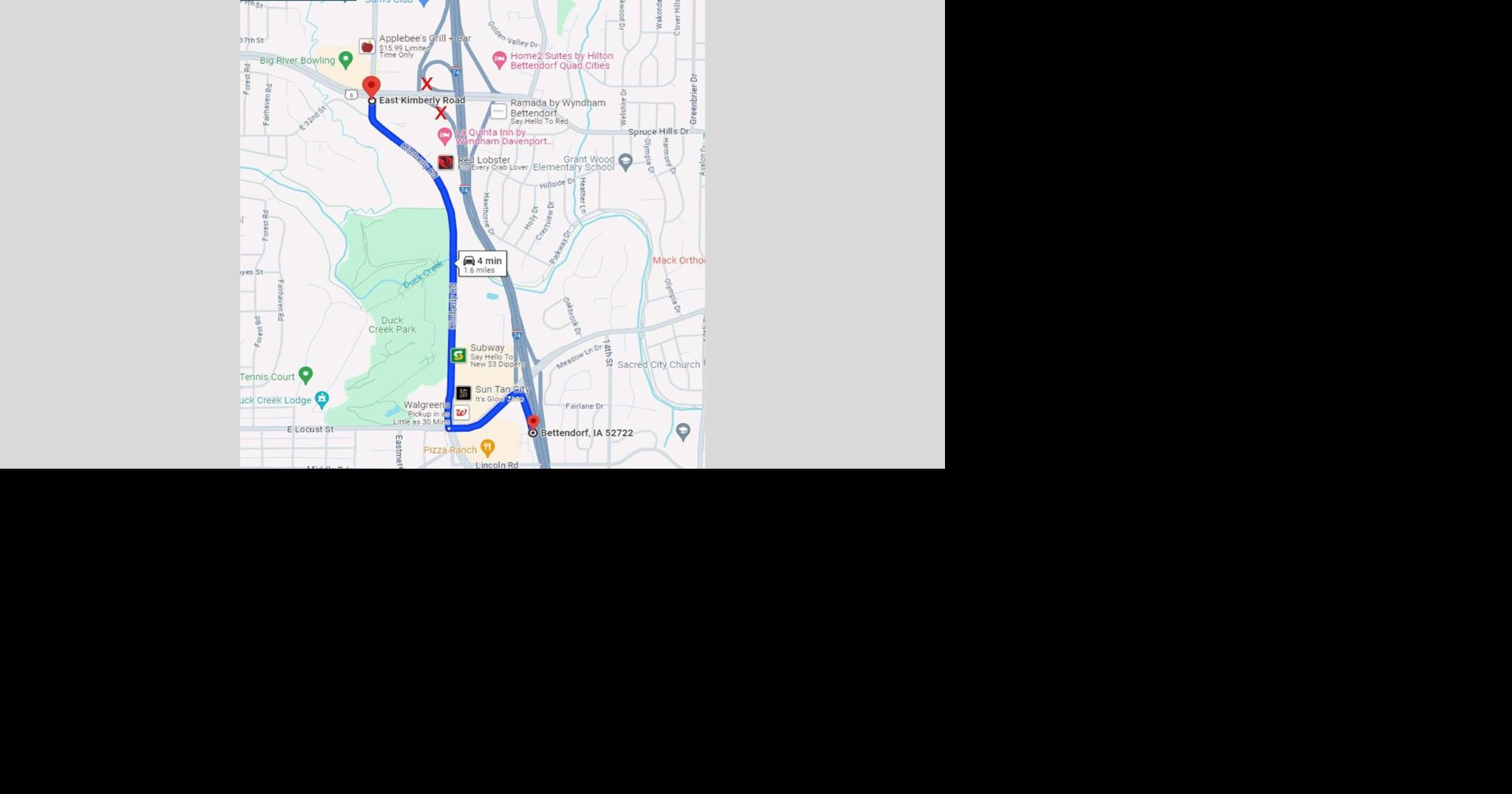 Some Interstate 74 ramps in the Quad-Cities closed Sept. 6-9