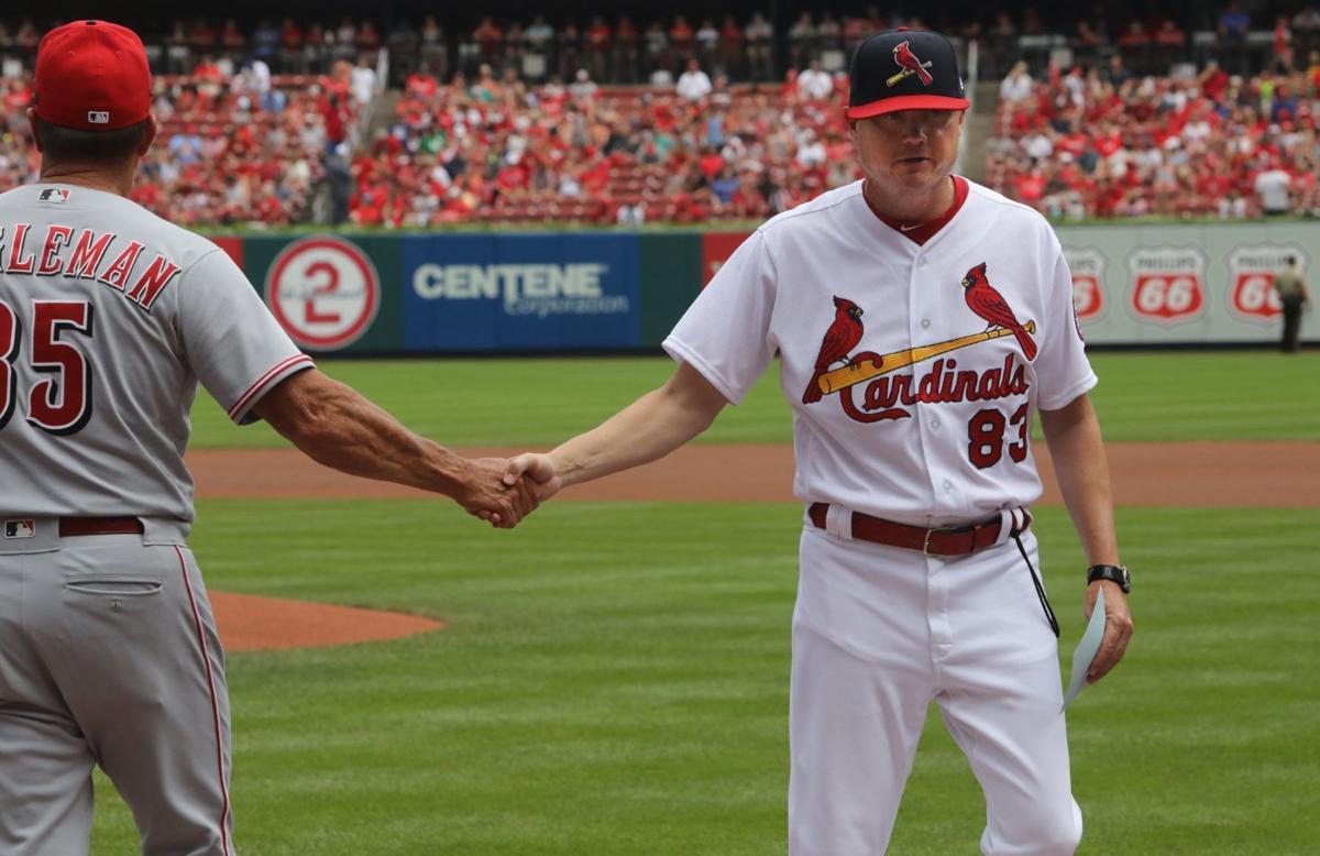 Cardinals Authentics: Team-Issued Mike Shildt Cardenales Jersey