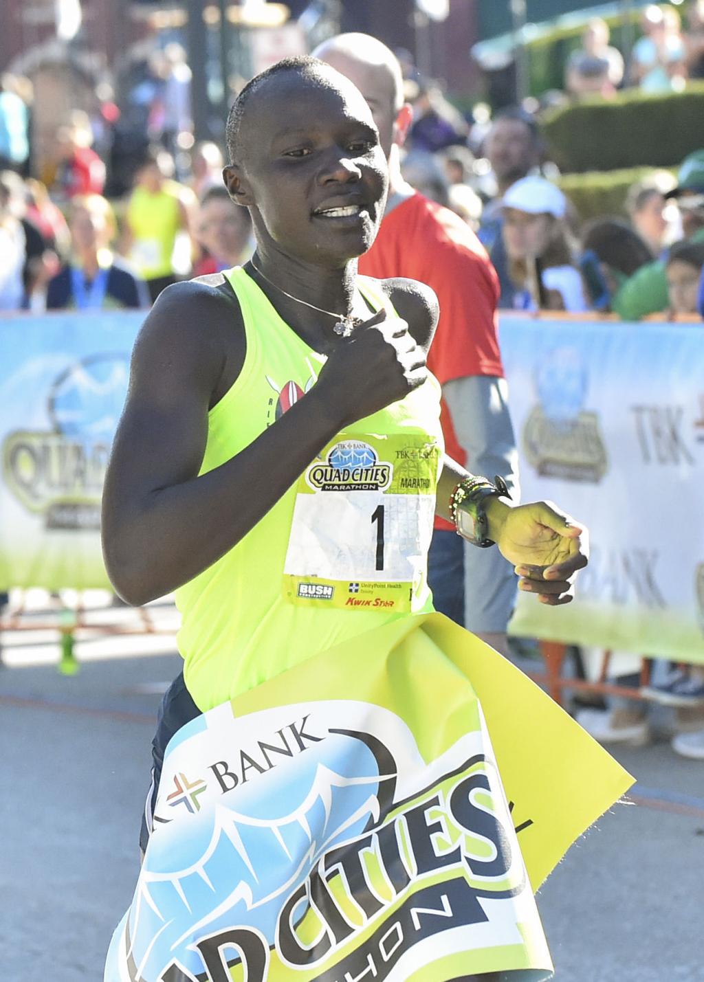 Massah runs all the way through the finish at TBK Bank Quad ...