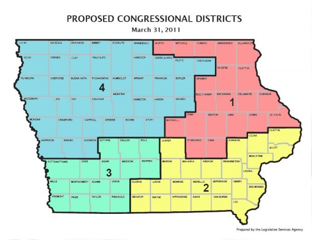 Image result for iowa redistricting map