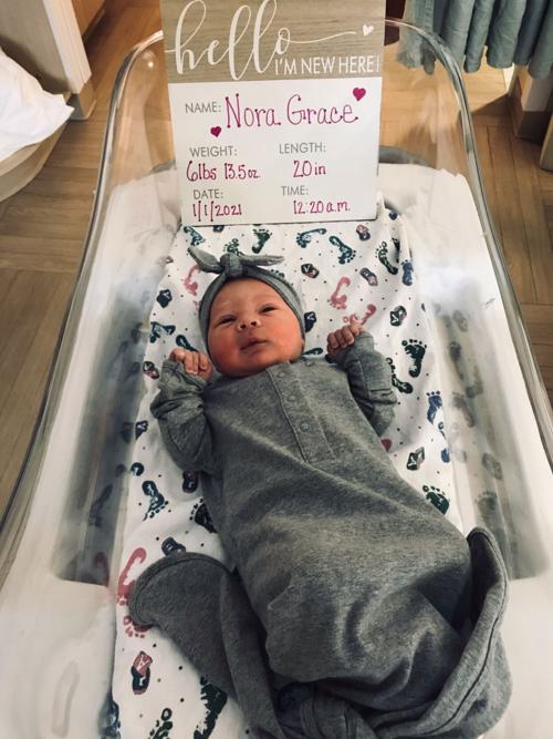 Nora Grace Hessman, first baby of 2021