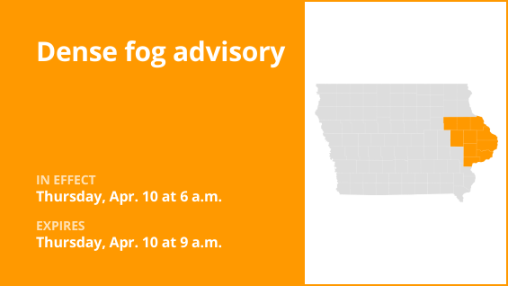Update: Eastern Iowa under a dense fog advisory Thursday morning ...