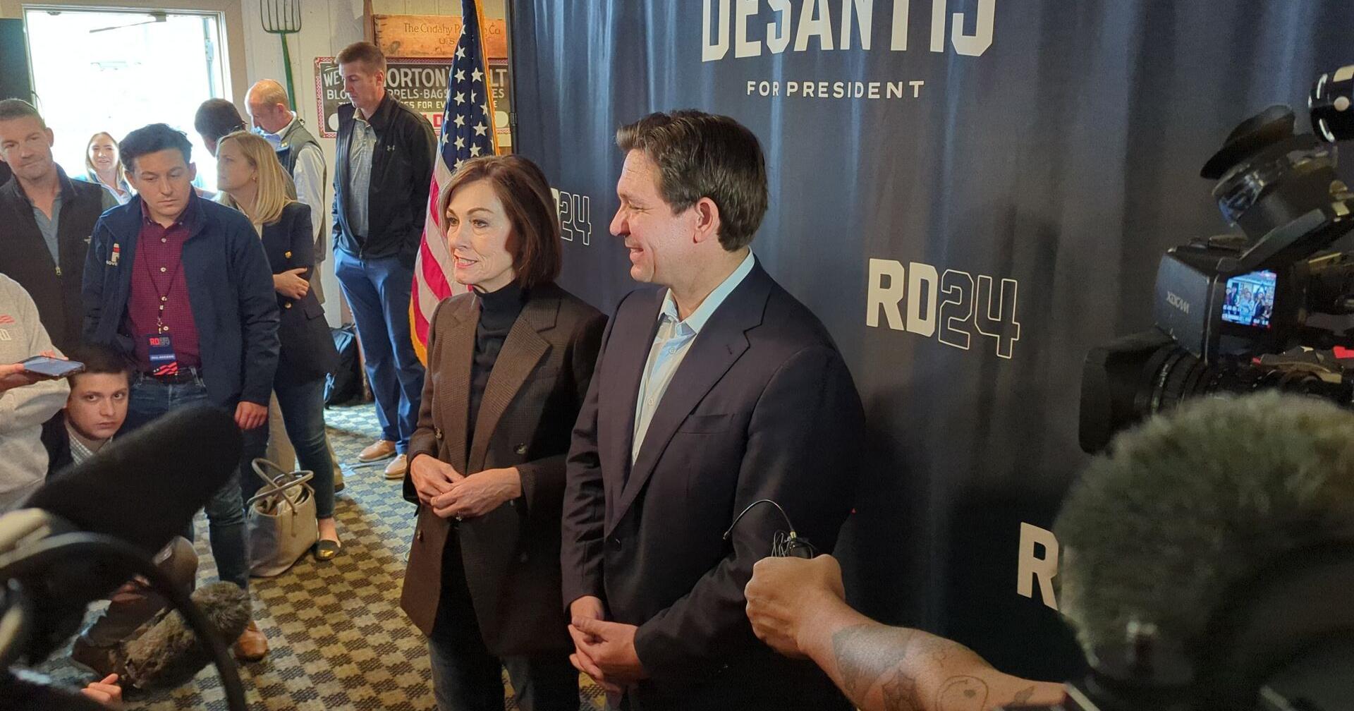 Kim Reynolds praises Ron DeSantis' leadership in new ads - Vimarsana News
