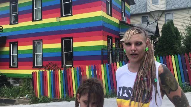 Watch Now Rainbow Colored House In Moline Local News Qctimes Com