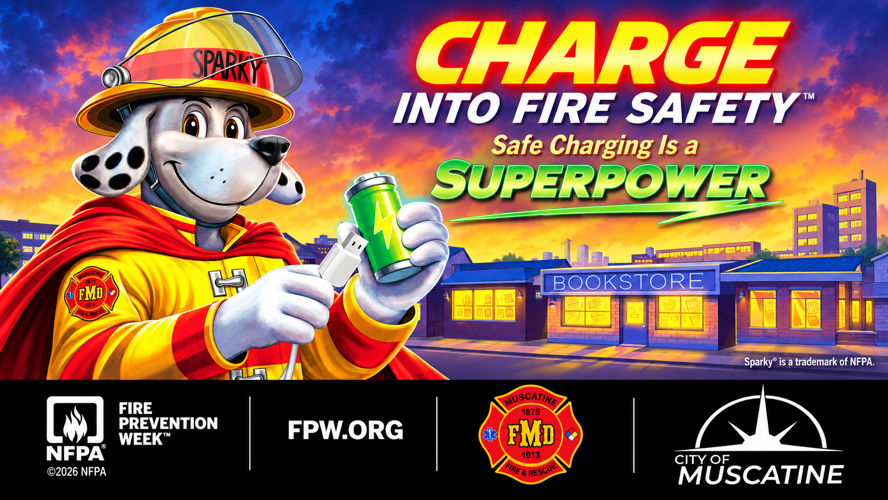 Fire Safety Week - Charge into fire safety