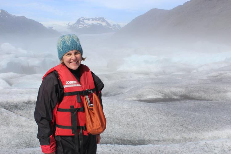 Ellen Craig, of the Bettendorf Community School District, in Iceland