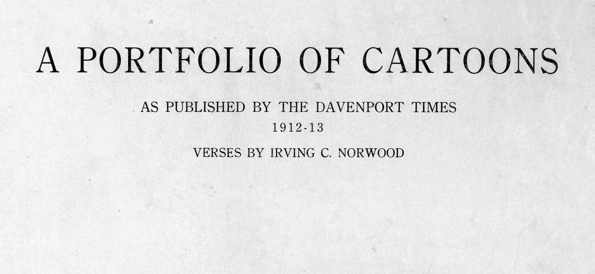 From our archives Editorial cartoons from the Davenport Times 191213