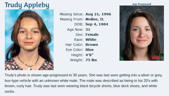 Trudy Appleby then, now