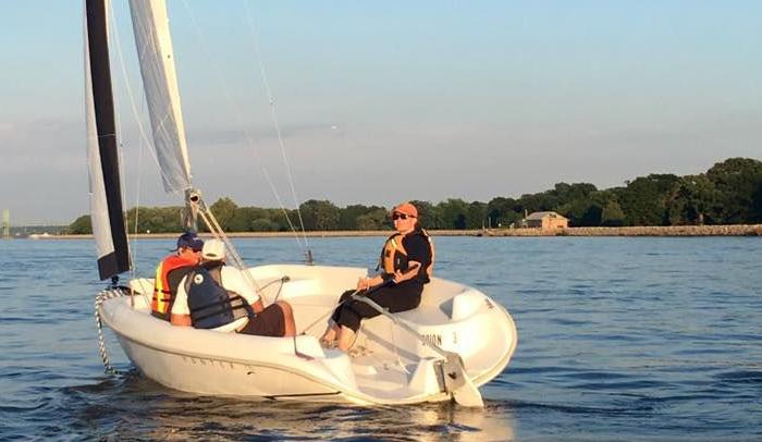 Sailing on Lake Davenport