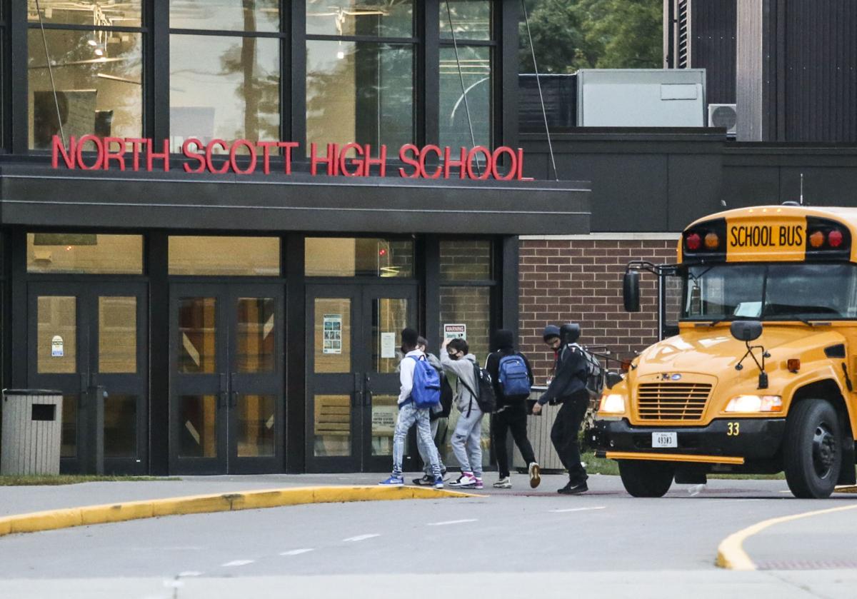 North Scott high school students return to classroom after a week of