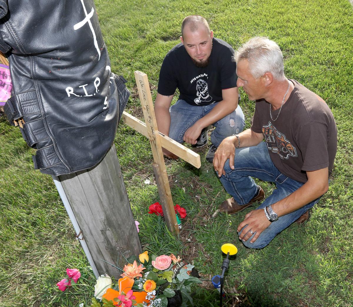 davenport motorcyclist remembered with leather vested memorial on river drive local news qctimes com davenport motorcyclist remembered with