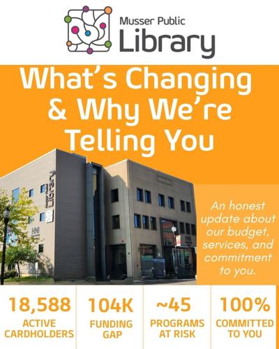 Changes coming July 1 at Musser Public Library