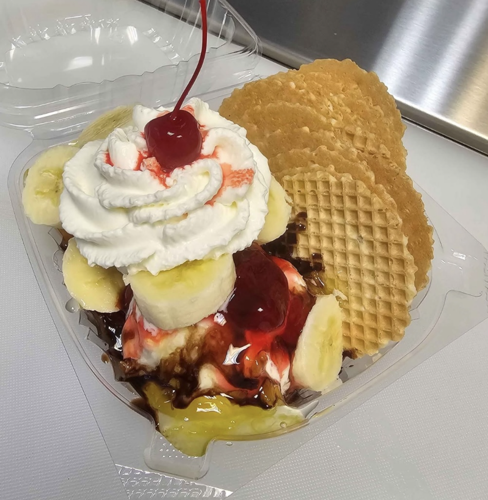 Just Us and Treats Banana Split Ice Cream Nachos