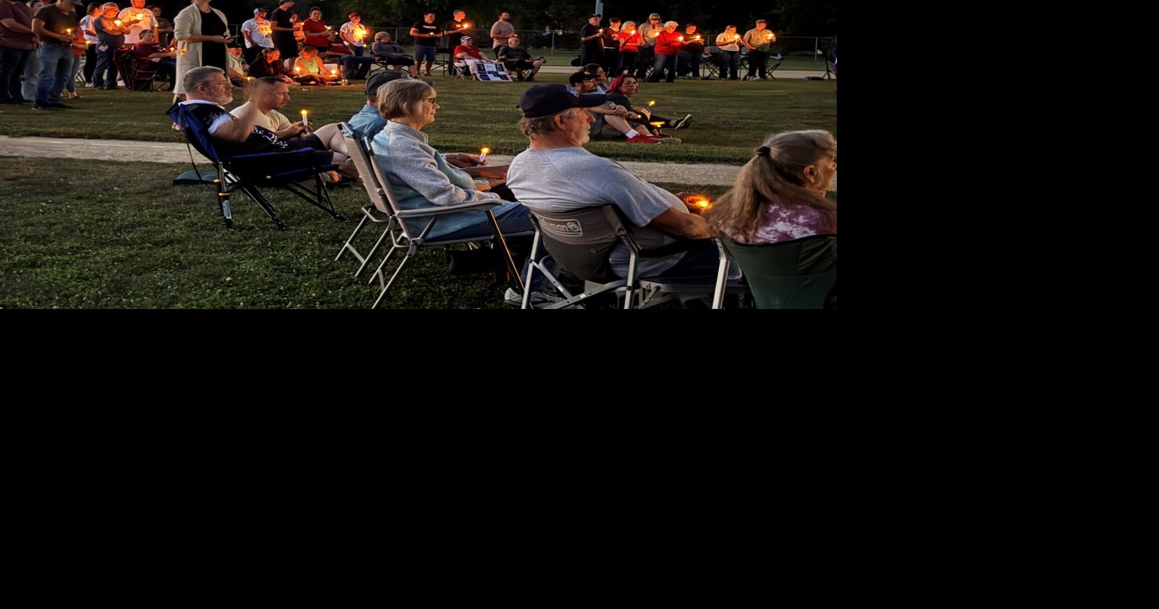 About 100 turnout for Charlie Kirk vigil Saturday in Muscatine
