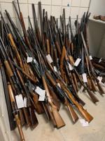 More than 100 pistols and nearly 80 rifles turned in during the Moline police gun buyback