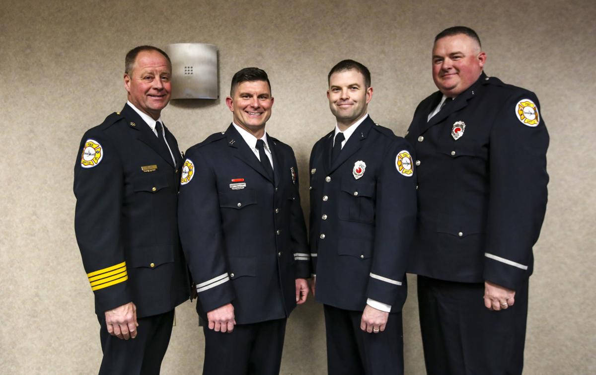 Bettendorf Fire Department promotes four firefighters