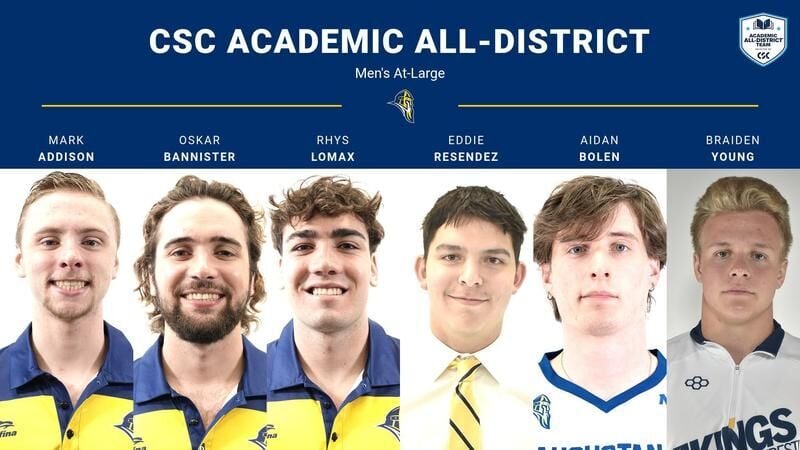 SIx Vikings named to Men's At-Large CSC Academic All-District team