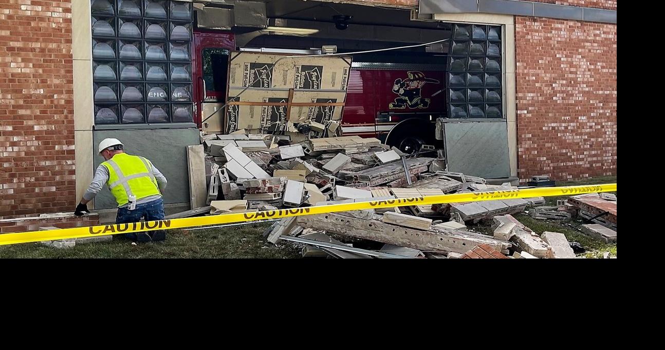 Pickup strikes Davenport Fire Station 3 after driver suffers medical issue