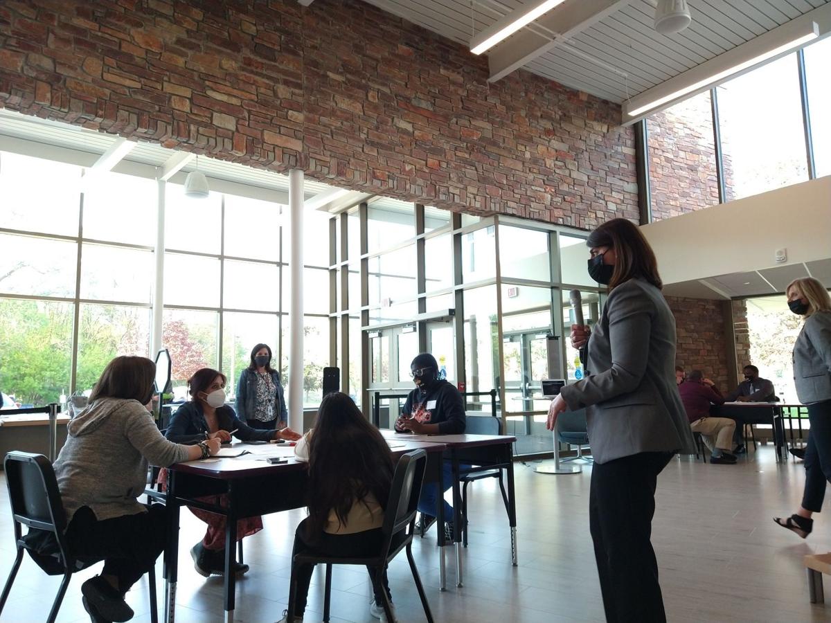 Rachel Savage at community conversation