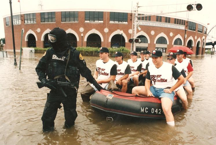 Quad Cities River Bandits, flooded out of ballpark, playing 40 of first 43  games on the road